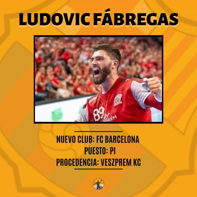 𝐓𝐎𝐏 𝐅𝐈𝐂𝐇𝐀𝐉𝐄𝐒 | Se acerca una nueva temporada y estos son algunos de los mejores movimientos. ¿Cuáles son los tuyos?

Ludovic Fábregas → FC Barcelona 
Melvyn Richardson → Wisla Plock 
Gonzalo Pérez de Vargas → THW Kiel
Ahmed Hesham → One Veszprem
Tobias Grondhal → Füchse Berlín